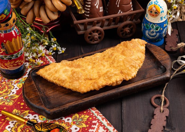 Сочный чебурек с бараниной 1шт