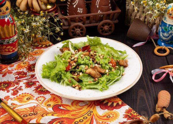 С-т с печёной индейкой, сладким перцем 250гр.