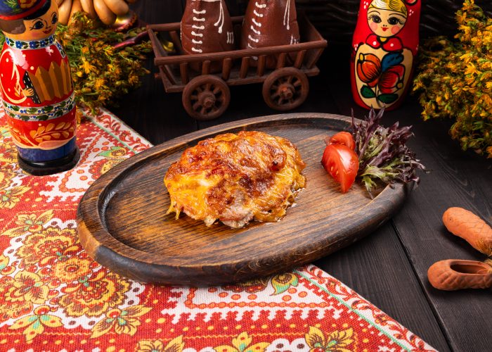Мясо по-царски из свиного балыка 200гр.