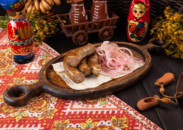 Колбаска домашняя с дымком 100гр.