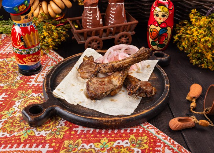 Каре из чёрного курдючного молодого ягнёнка 100гр.