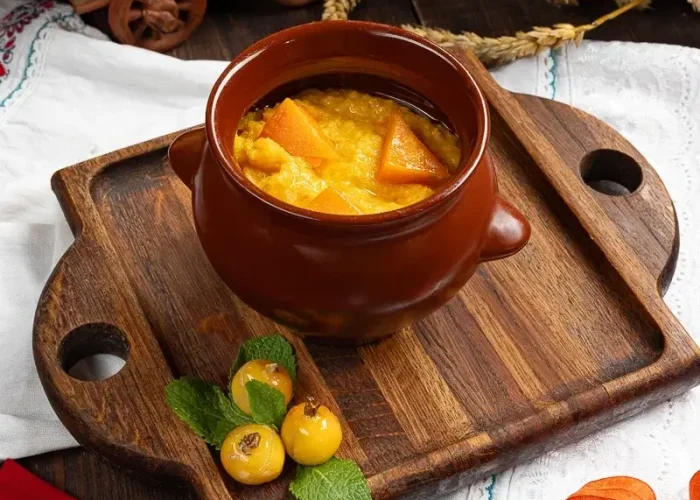 Каша пшенная с языком 200гр.